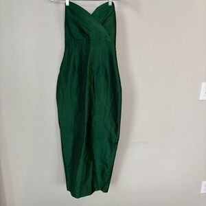 Alieva Green Strapless Formal Dress Size S NWT